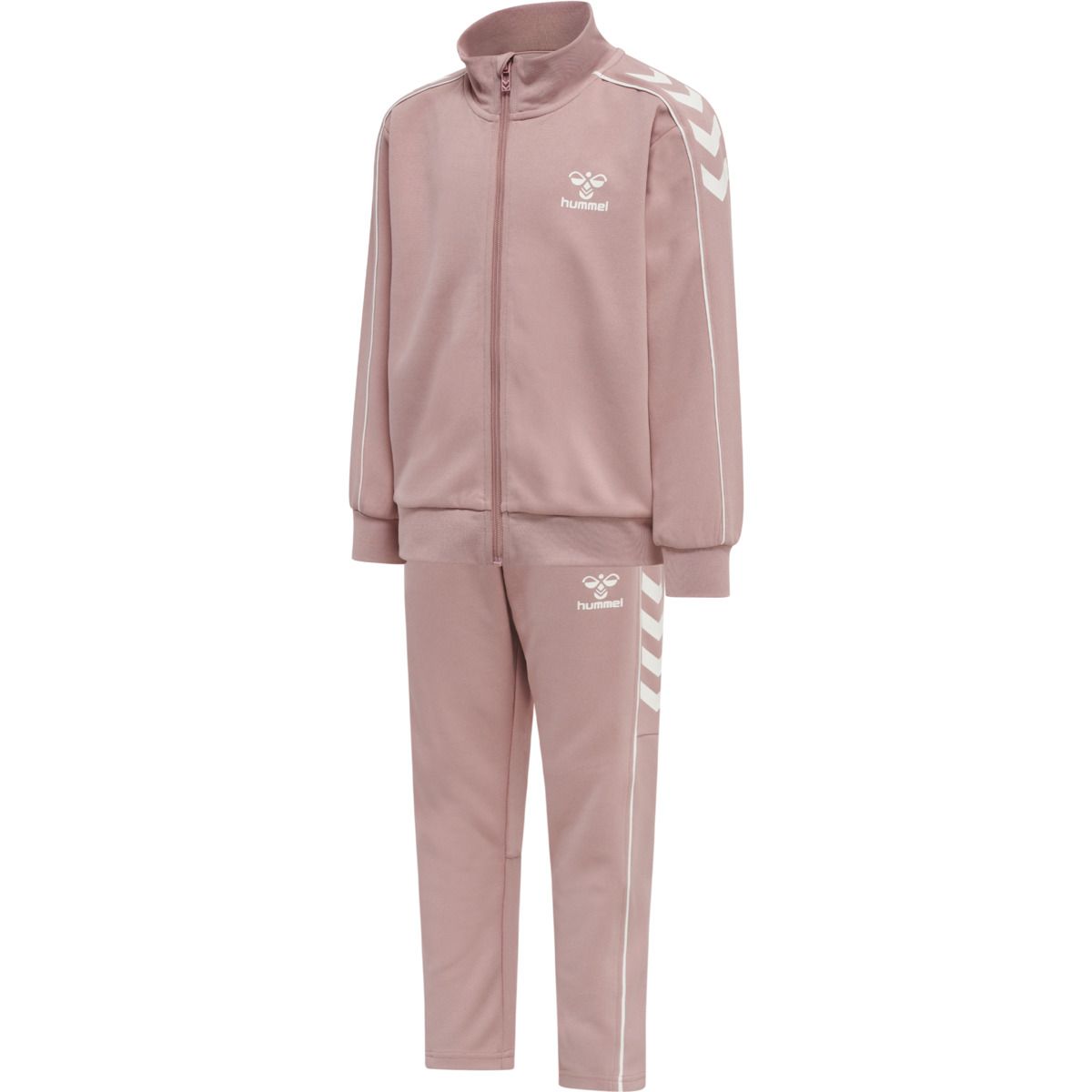 Kids' hmlTrack Tracksuit Woodrose