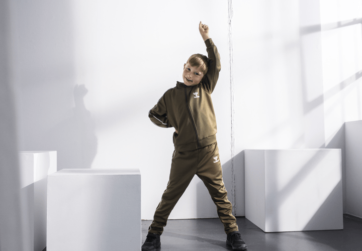 Kids' hmlTrack Tracksuit Black Hummel