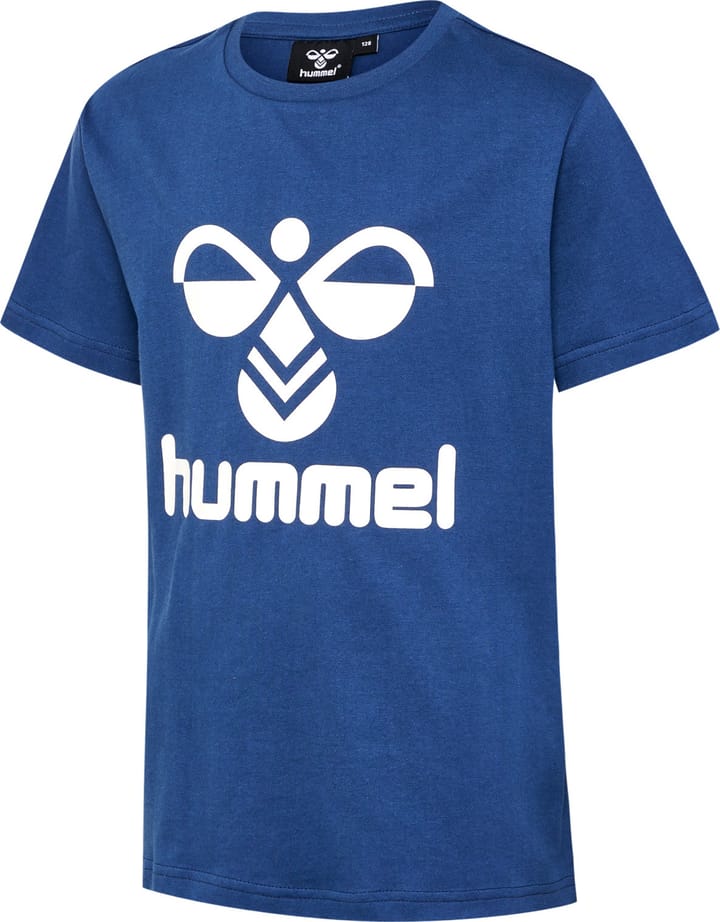 Kids' hmlTRES T-Shirt Short Sleeve Blue Surf Hummel