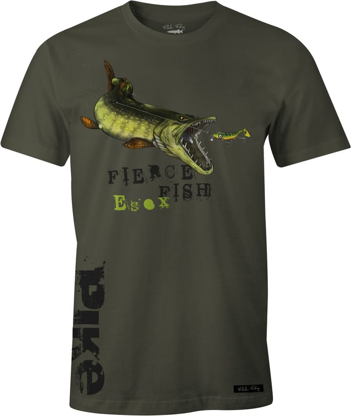 Fladen Fladen Hungry Pike T-Shirt Green Fladen Fladen Fladen Hungry Pike T-Shirt Green Fladen