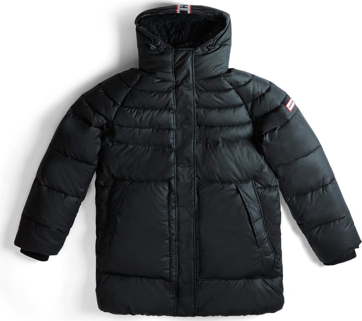 HUNTER Women's Intrepid Mid Puffer Hunter Logo Black HUNTER