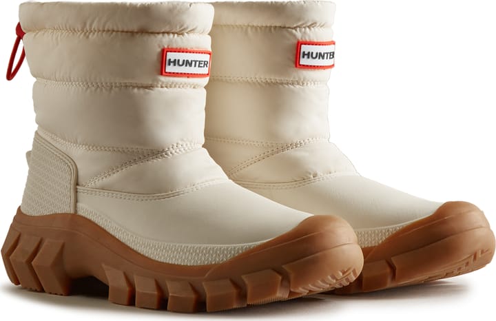 HUNTER Women's Intrepid Insulated Short Snow Boots White Willow/Gum HUNTER