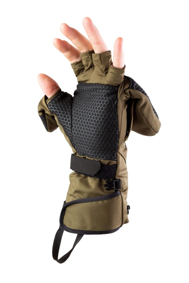 Heat Experience Heated Hunt Pullover Mittens Green Heat Experience
