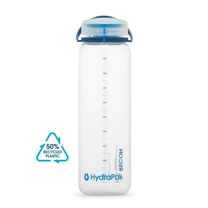 Hydrapak Recon 1L Clear/Navy & Cyan Hydrapak