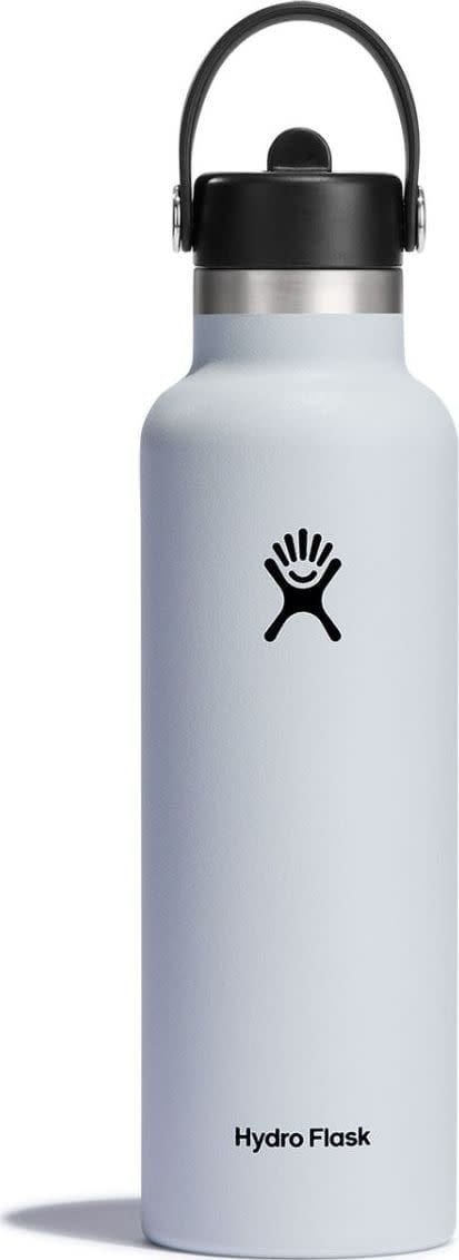 Hydro Flask Standard Mouth with Flex Straw Cap 621 ml White Hydro Flask Hydro Flask Standard Mouth with Flex Straw Cap 621 ml White Hydro Flask