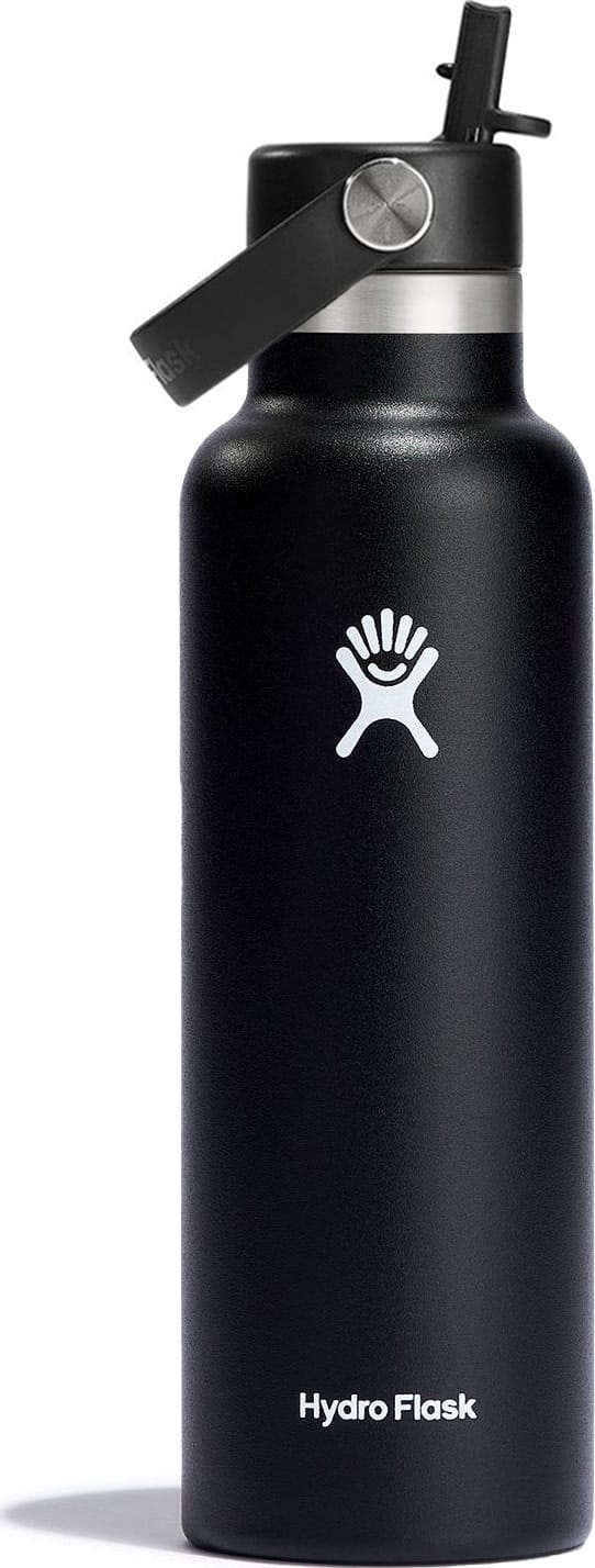 Hydro Flask Standard Mouth with Flex Straw Cap 621 ml Black Hydro Flask