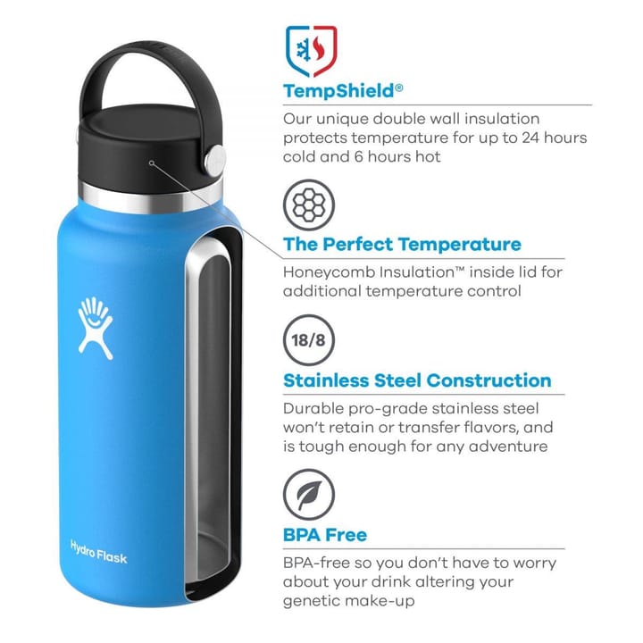 Hydro Flask Wide Mouth Flex 591 ml Stone Hydro Flask Hydro Flask Wide Mouth Flex 591 ml Stone Hydro Flask