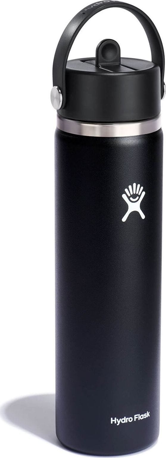 Hydro Flask Wide Mouth with Flex Straw 709 ml Black Hydro Flask Hydro Flask Wide Mouth with Flex Straw 709 ml Black Hydro Flask