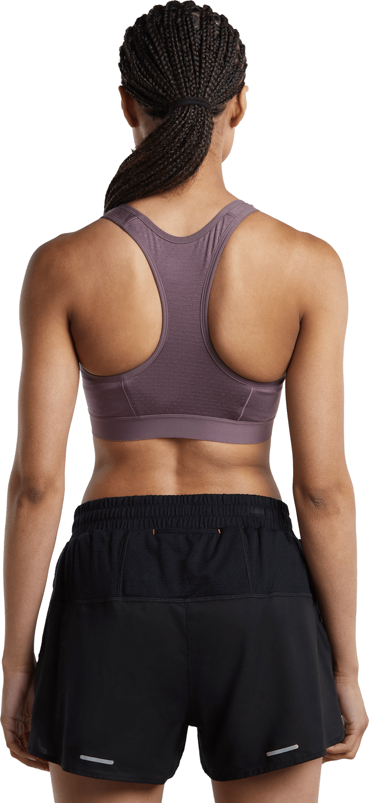 Icebreaker Women's Merino 125 Zoneknit Racerback Bra Grey Plum Icebreaker