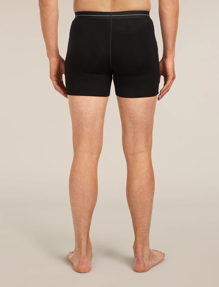 Icebreaker Men's Merino 150 Anatomica Boxers 2-Pack Black Icebreaker