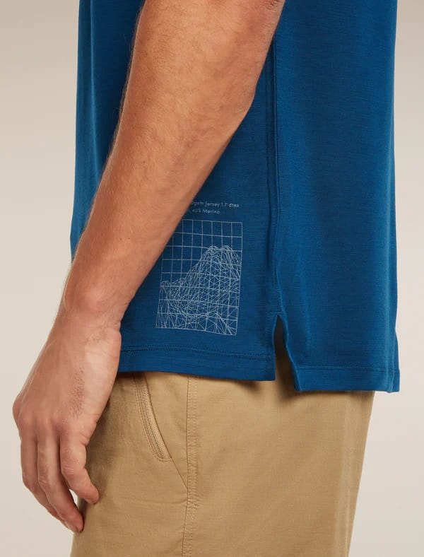 Icebreaker Men's Merino Blend 125 Cool-Lite™ Sphere Ss Tee Beta Atlantis Icebreaker