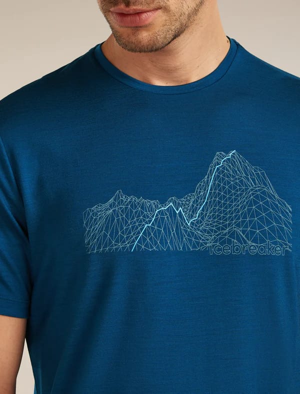 Icebreaker Men's Merino Blend 125 Cool-Lite™ Sphere Ss Tee Beta Atlantis Icebreaker