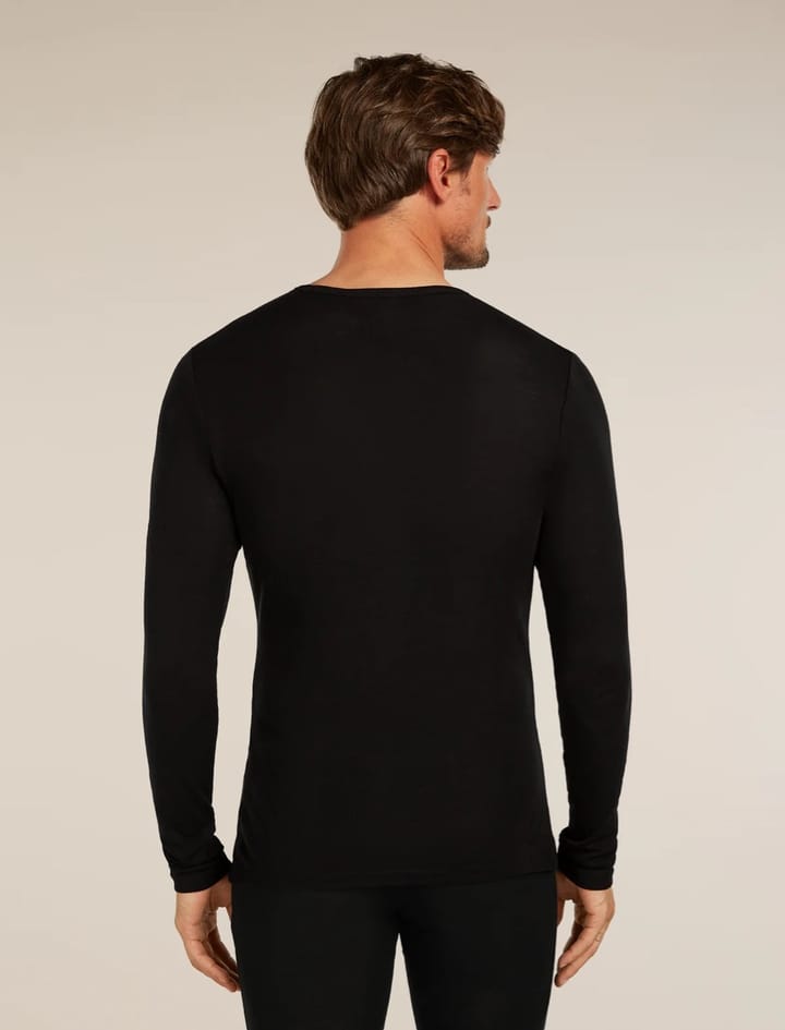 Icebreaker Men Merino 175 Everyday Ls Crewe And Leggings Set Black Icebreaker