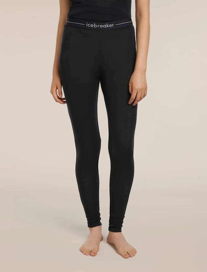 Icebreaker Women Merino 175 Everyday Ls Crewe And Leggings Set Black Icebreaker