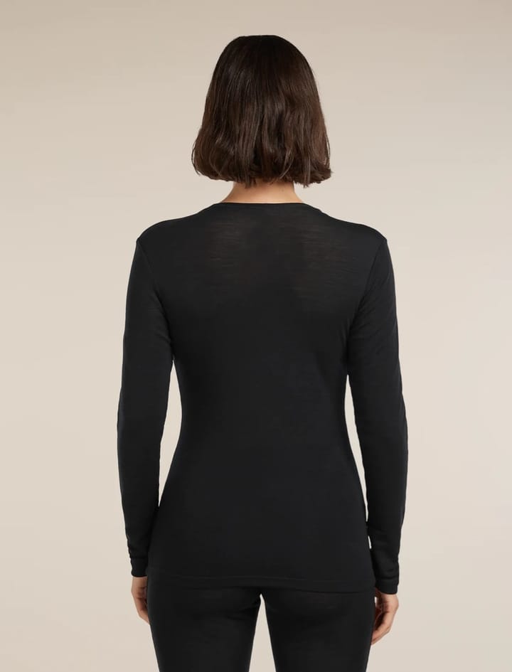 Icebreaker Women Merino 175 Everyday Ls Crewe And Leggings Set Black Icebreaker