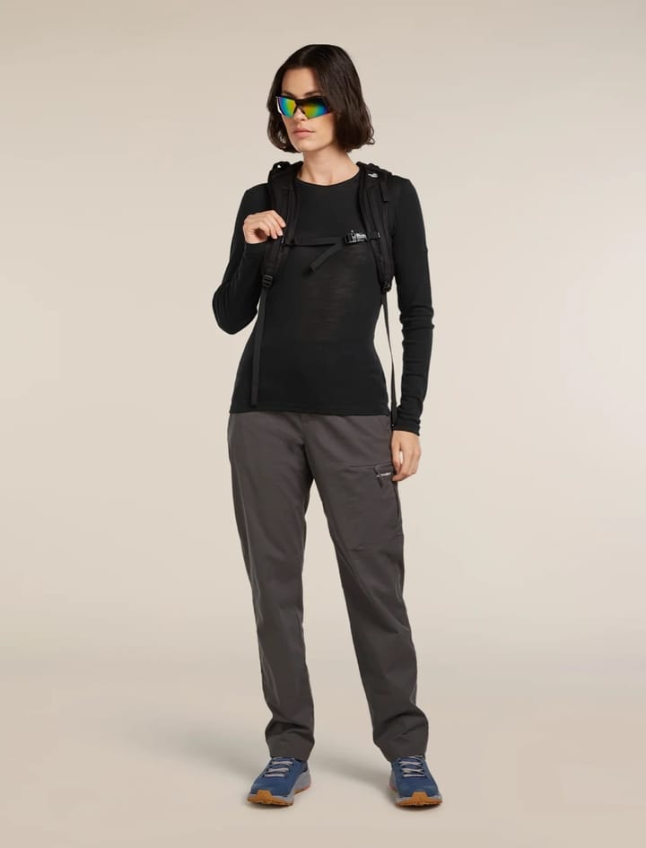 Icebreaker Women Merino 175 Everyday Ls Crewe And Leggings Set Black Icebreaker