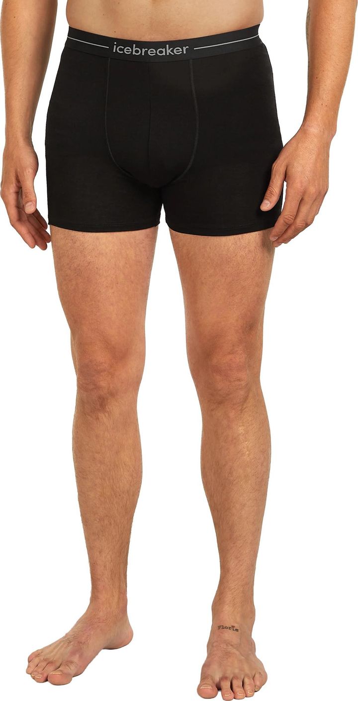 Icebreaker Men's Anatomica Boxers BLACK Icebreaker
