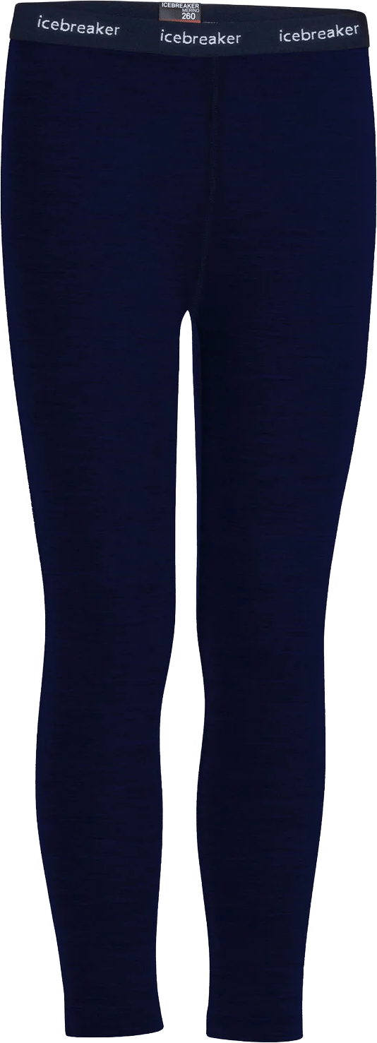 Icebreaker Kids' 260 Tech Leggings Midnight Navy Icebreaker
