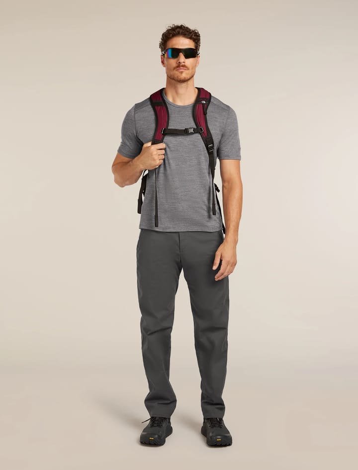 Icebreaker Men's 200 Oasis Short Sleeve Crewe Gritstone Heather Icebreaker