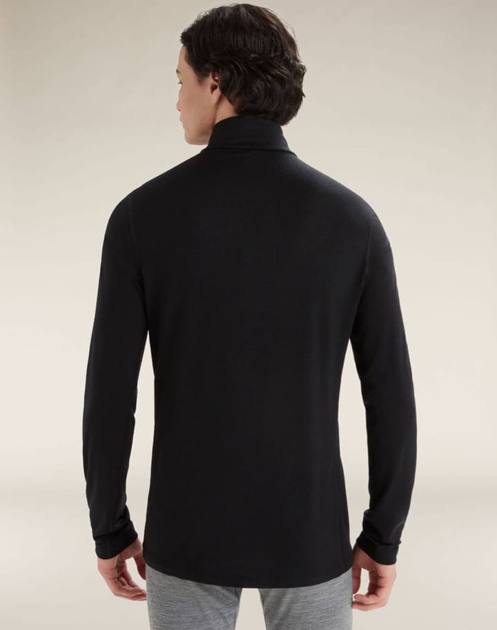 Icebreaker Men's 200 Oasis Long Sleeve Half Zip Black Icebreaker