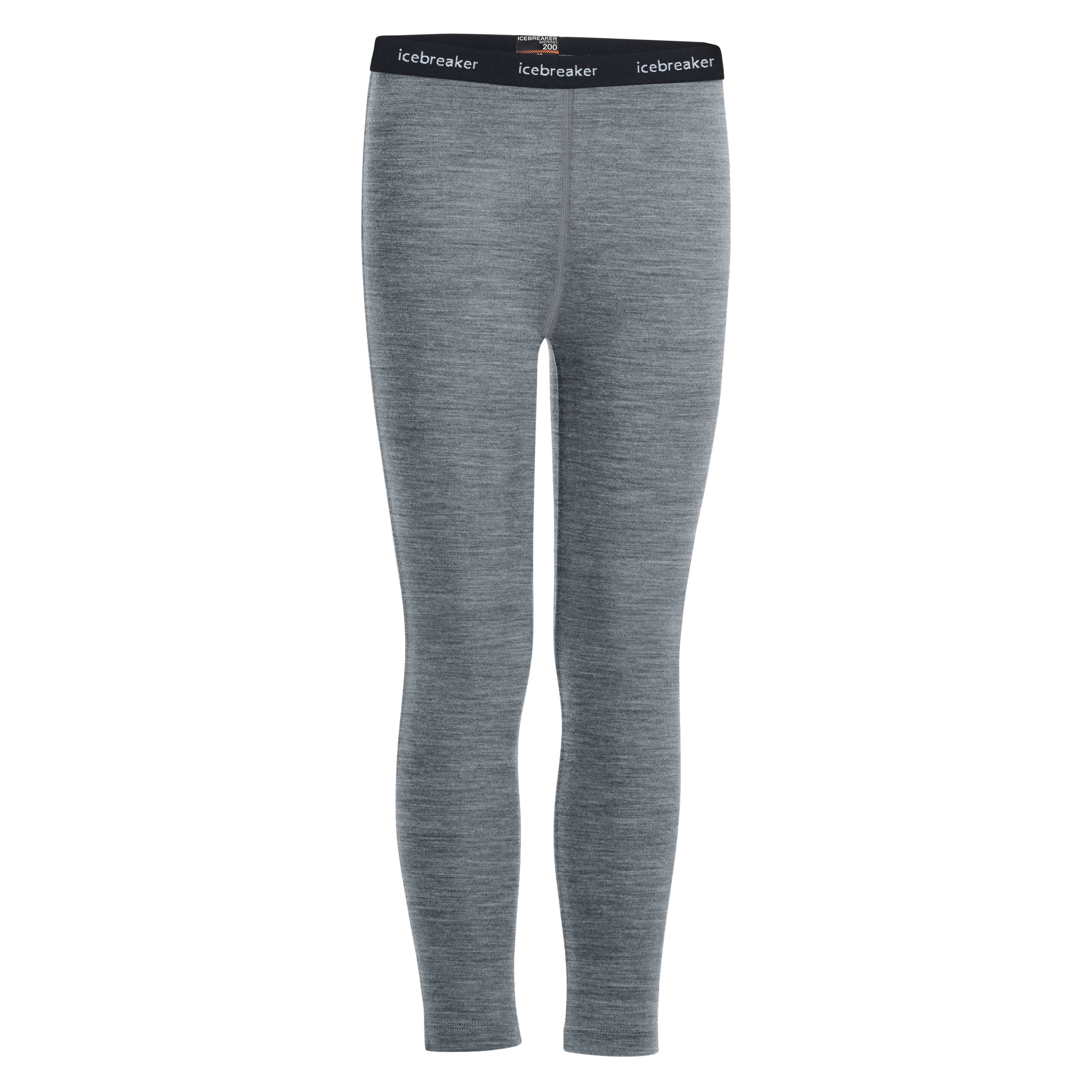 Icebreaker Kids' 200 Oasis Leggings Gritstone Heather