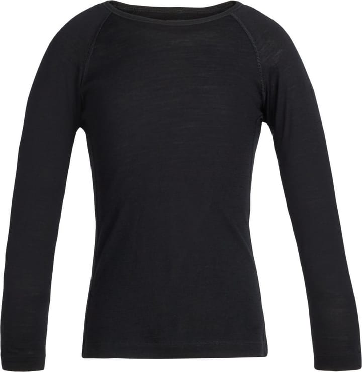 Icebreaker Kids' 200 Oasis Longsleeve Crewe Black Icebreaker