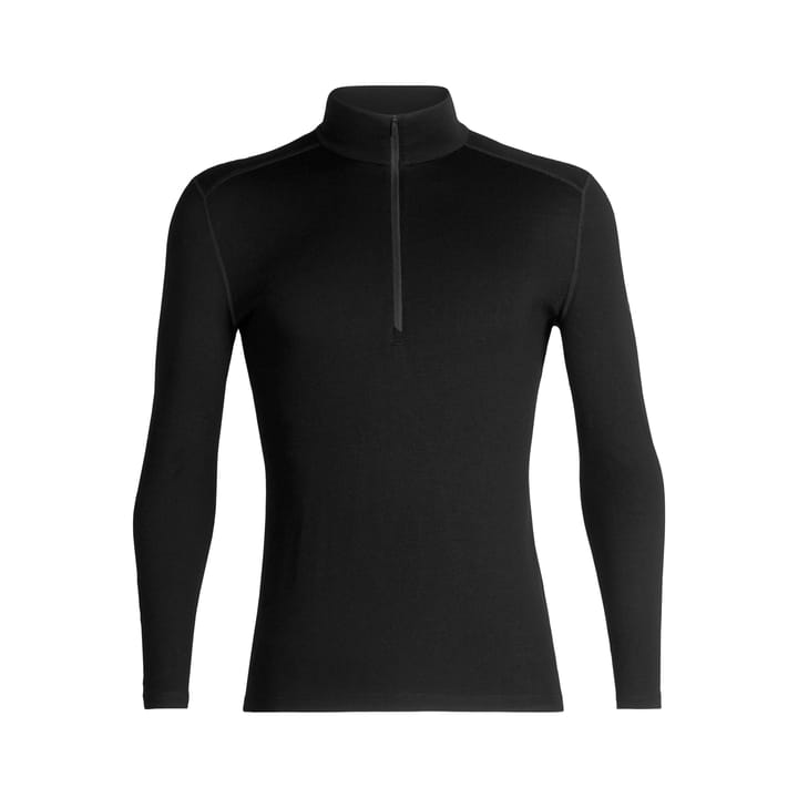 Men's Merino 260 Tech Long Sleeve Half Zip Thermal Top Black Icebreaker