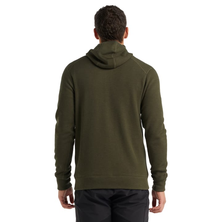 Icebreaker Men's RealFleece® Merino Elemental Long Sleeve Zip Hood Jacket Loden Icebreaker Icebreaker Men's RealFleece® Merino Elemental Long Sleeve Zip Hood Jacket Loden Icebreaker