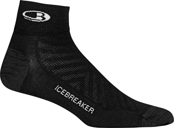 Icebreaker Men's Run+Ultralight Mini Black/Snow Icebreaker Icebreaker Men's Run+Ultralight Mini Black/Snow Icebreaker