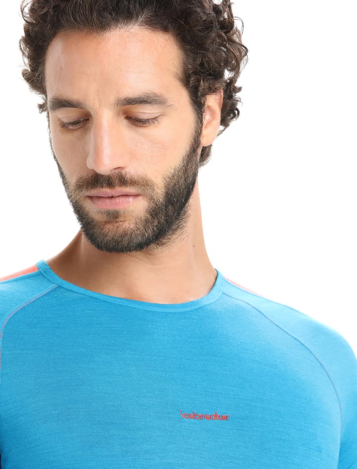 Icebreaker Men's 125 Zoneknit™ Short Sleeve Crewe Geo Blue/Royal Navy Icebreaker