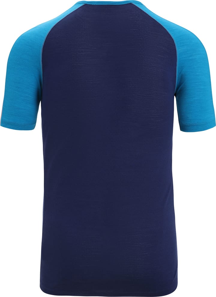 Icebreaker Men's 125 Zoneknit™ Short Sleeve Crewe Geo Blue/Royal Navy Icebreaker