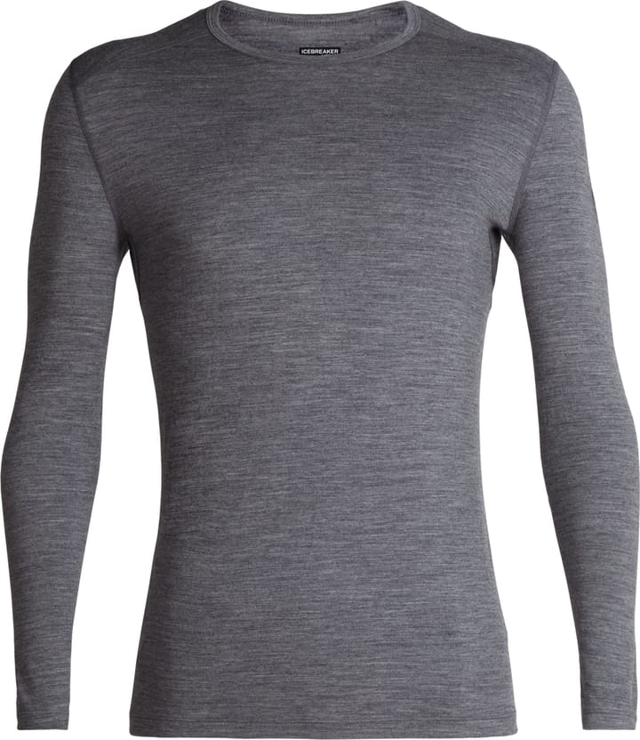 Icebreaker Men's 200 Oasis Long Sleeve Crewe Gritstone Hthr-013 Icebreaker