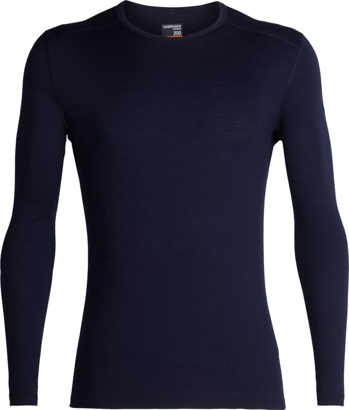 Icebreaker Men's 200 Oasis Long Sleeve Crewe Midnight Navy Icebreaker