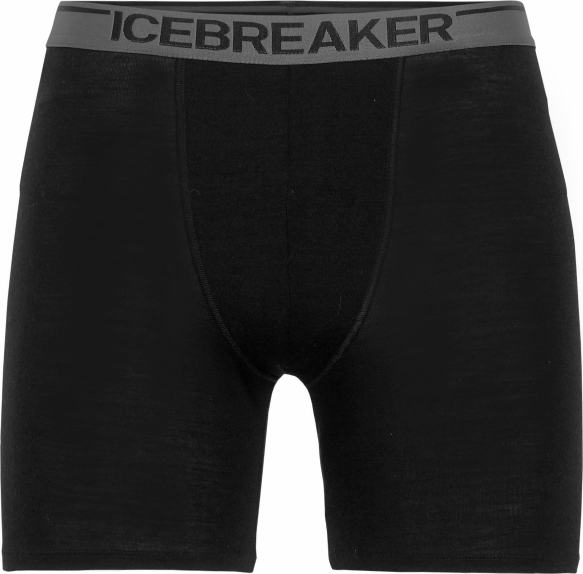 Icebreaker Men’s Anatomica Long Boxers Black