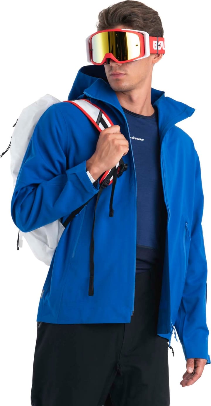 Icebreaker Men's Mer Shell+ Peak Hooded Jacket Lazurite Icebreaker