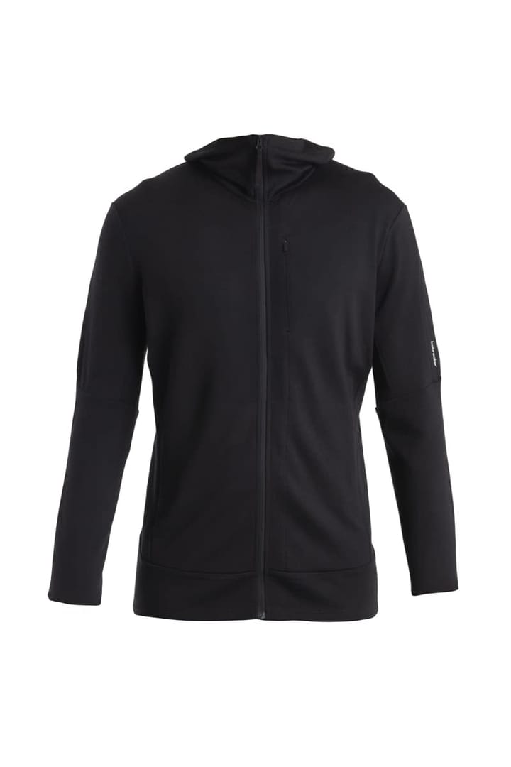 Icebreaker Men's Merino 260 Quantum III Long Sleeve Zip Hoodie  Black Icebreaker