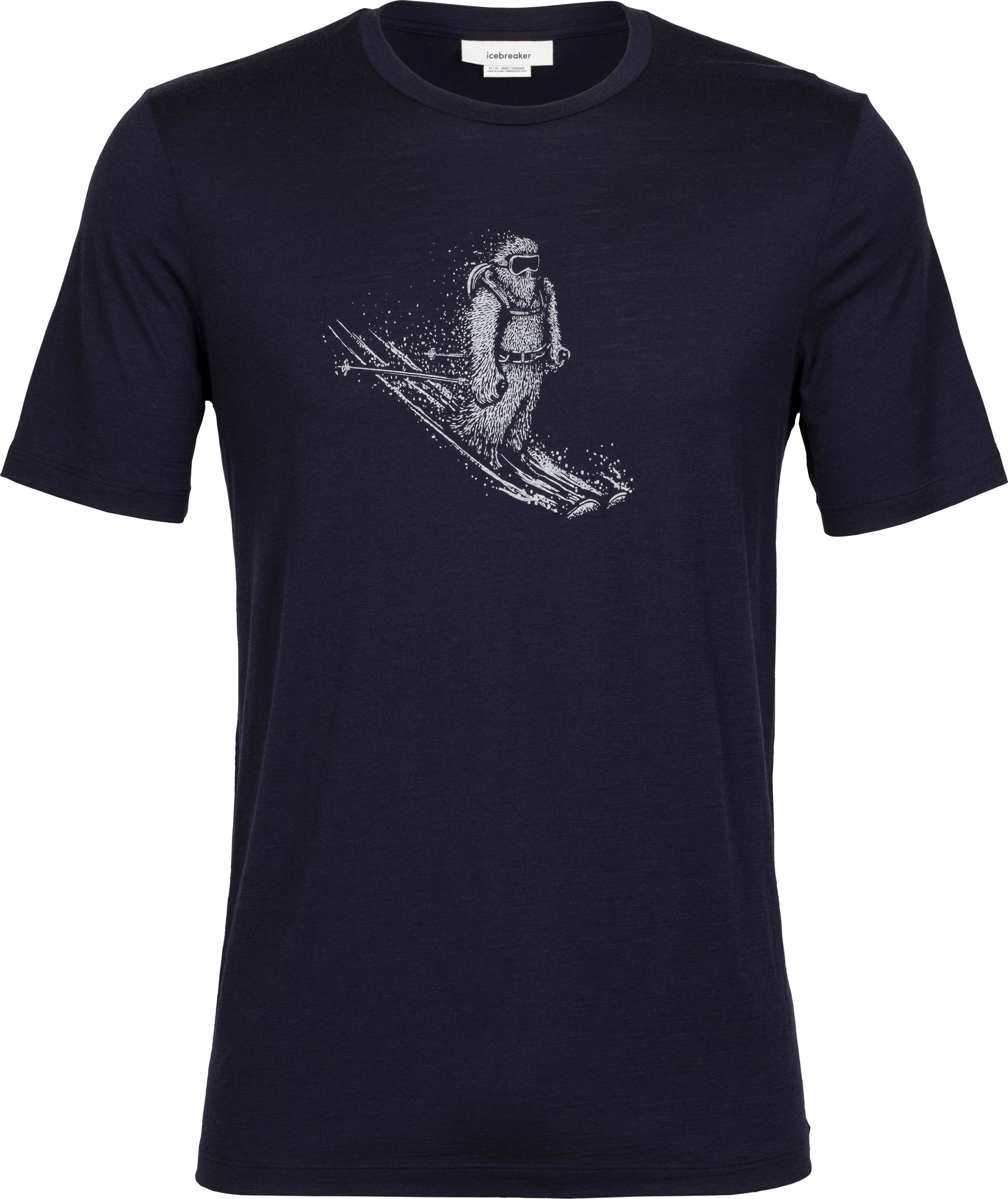 Men's Tech Lite II Short Sleeve Tee Skiing Yeti MIDNIGHT NAVY