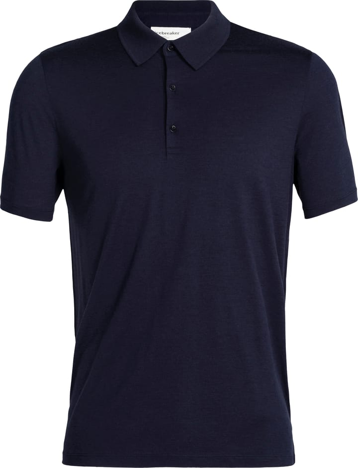 Icebreaker Men's Tech Lite II Shorty Sleeved Polo Midnight Navy Icebreaker