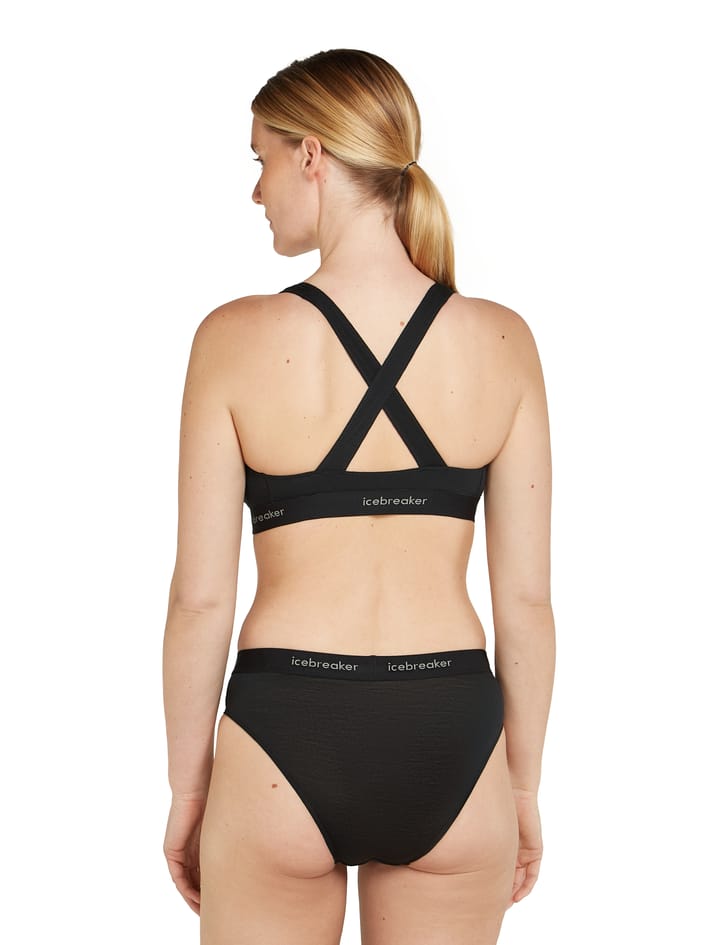Icebreaker Women's Merino 125 Cool-Lite Sprite Racerback Bra Black Icebreaker