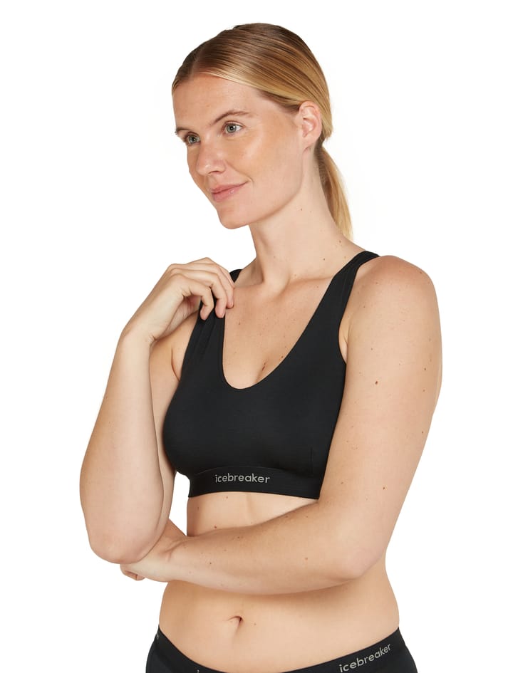 Icebreaker Women's Merino 125 Cool-Lite Sprite Racerback Bra Black Icebreaker