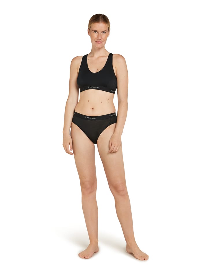 Icebreaker Women's Merino 125 Cool-Lite Sprite Racerback Bra Black Icebreaker