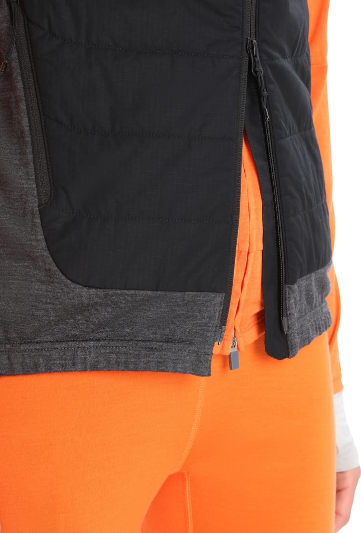 Women's Merinoloft Vest BLACK/JET HTHR/CB Icebreaker