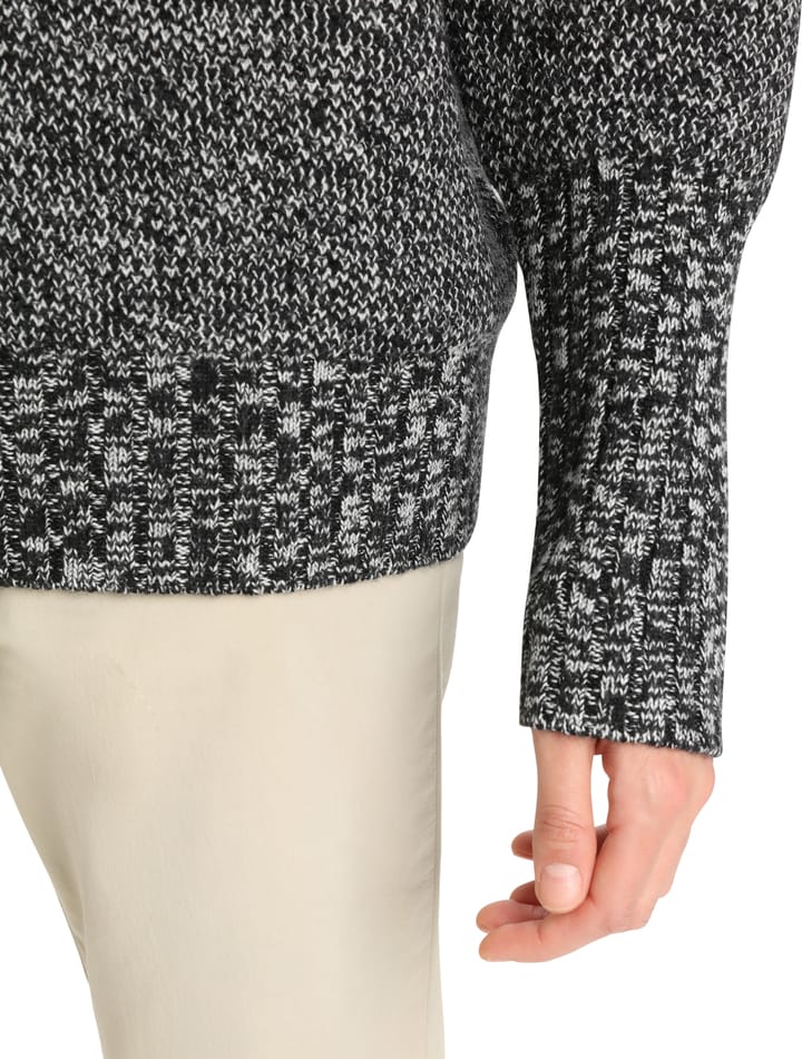 Women's Seevista Funnel Neck Sweater BLACK/SNOW Icebreaker