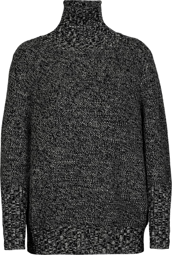 Women's Seevista Funnel Neck Sweater BLACK/SNOW Icebreaker