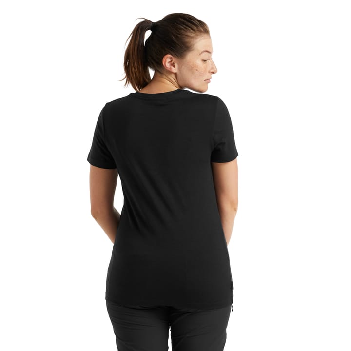 Icebreaker Women's Merino Tech Lite II Short Sleeve T-Shirt Black Icebreaker