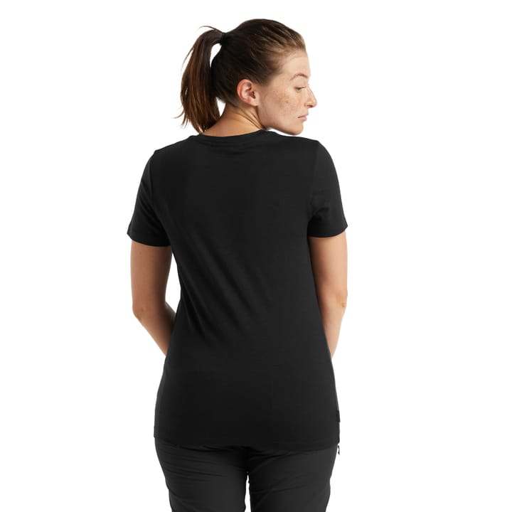 Women's Merino Tech Lite II Short Sleeve T-Shirt BLACK Icebreaker