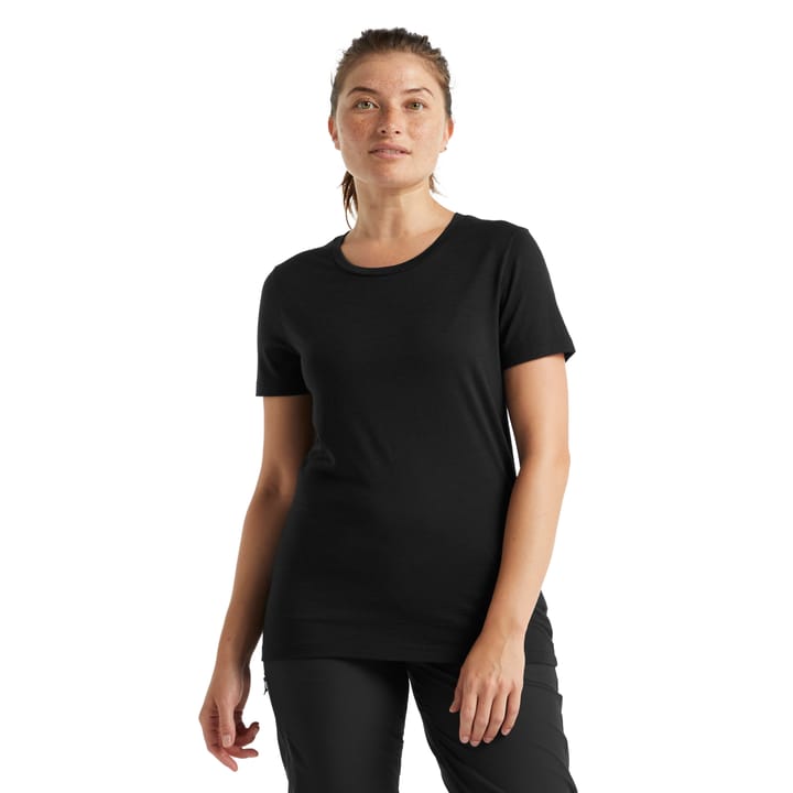 Women's Merino Tech Lite II Short Sleeve T-Shirt BLACK Icebreaker