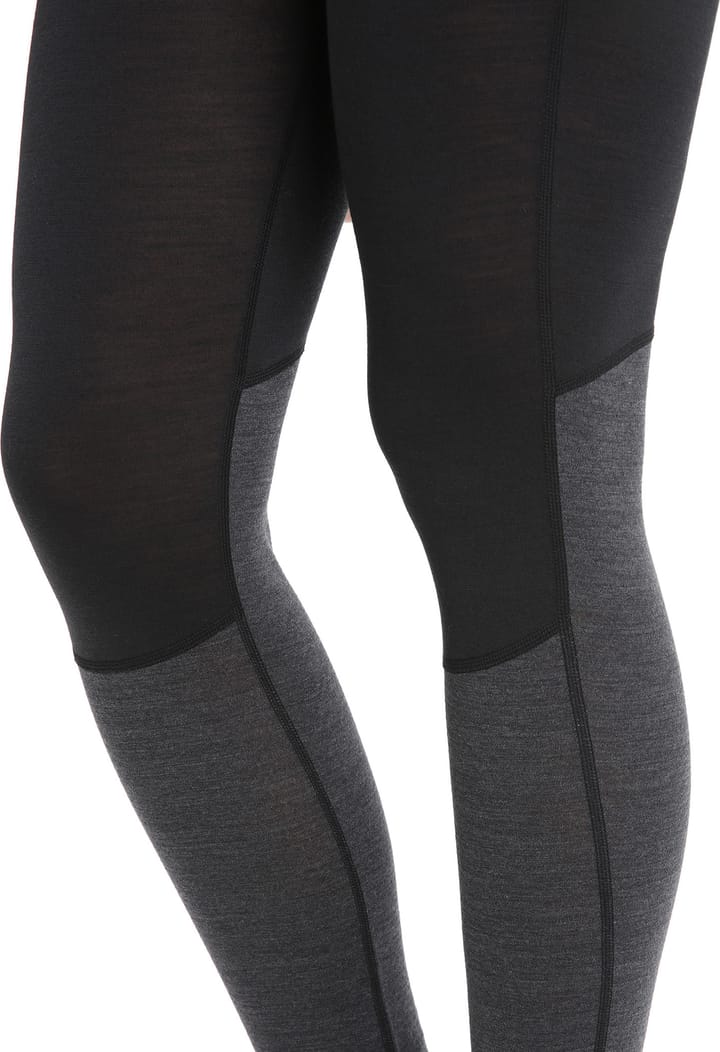 Icebreaker Women's 125 Zoneknit™ Leggings Black/Jet Heather/Cb Icebreaker Icebreaker Women's 125 Zoneknit™ Leggings Black/Jet Heather/Cb Icebreaker