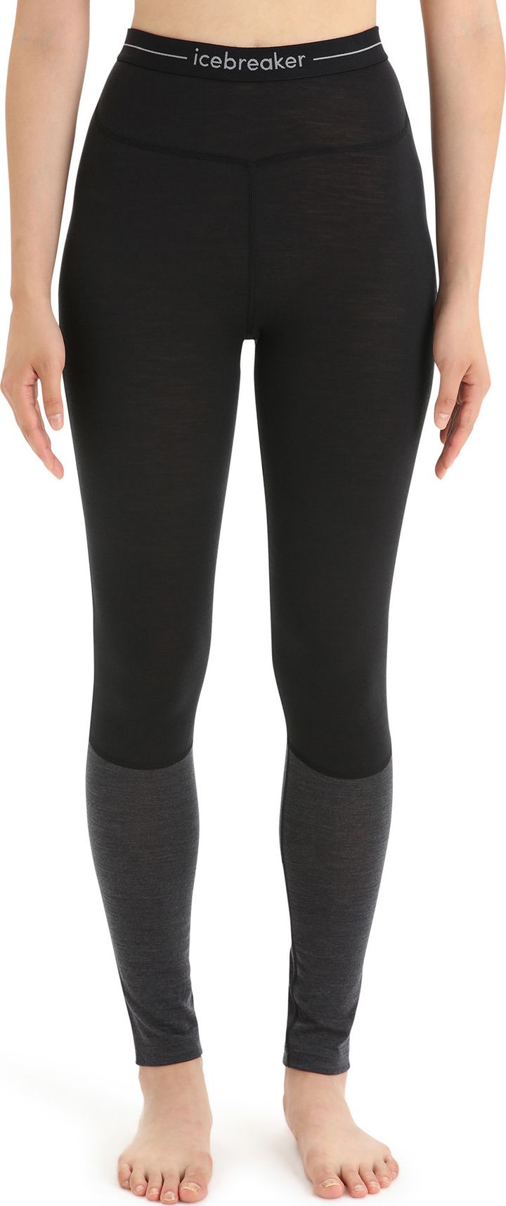 Icebreaker Women's 125 Zoneknit™ Leggings Black/Jet Heather/Cb Icebreaker Icebreaker Women's 125 Zoneknit™ Leggings Black/Jet Heather/Cb Icebreaker