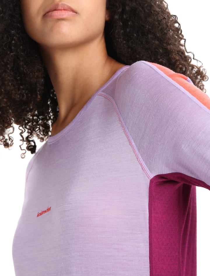 Icebreaker Women's 125 Zoneknit™ Short Sleeve Crewe Purple Gaze/Go Berry/Cb Icebreaker